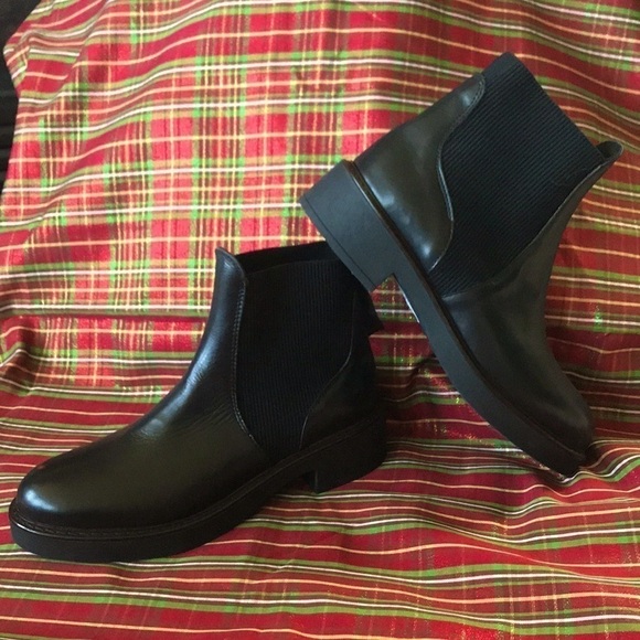 Brand New Emanuele Crasto Black Italian Leather Pull On Ankle Boots - Picture 16 of 16